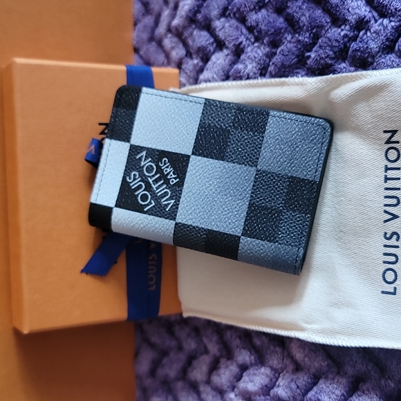 Louis Vuitton Virgil Abloh Pocket Organizer Wallet Damier Graphite Limited Editi - Picture 13 of 17